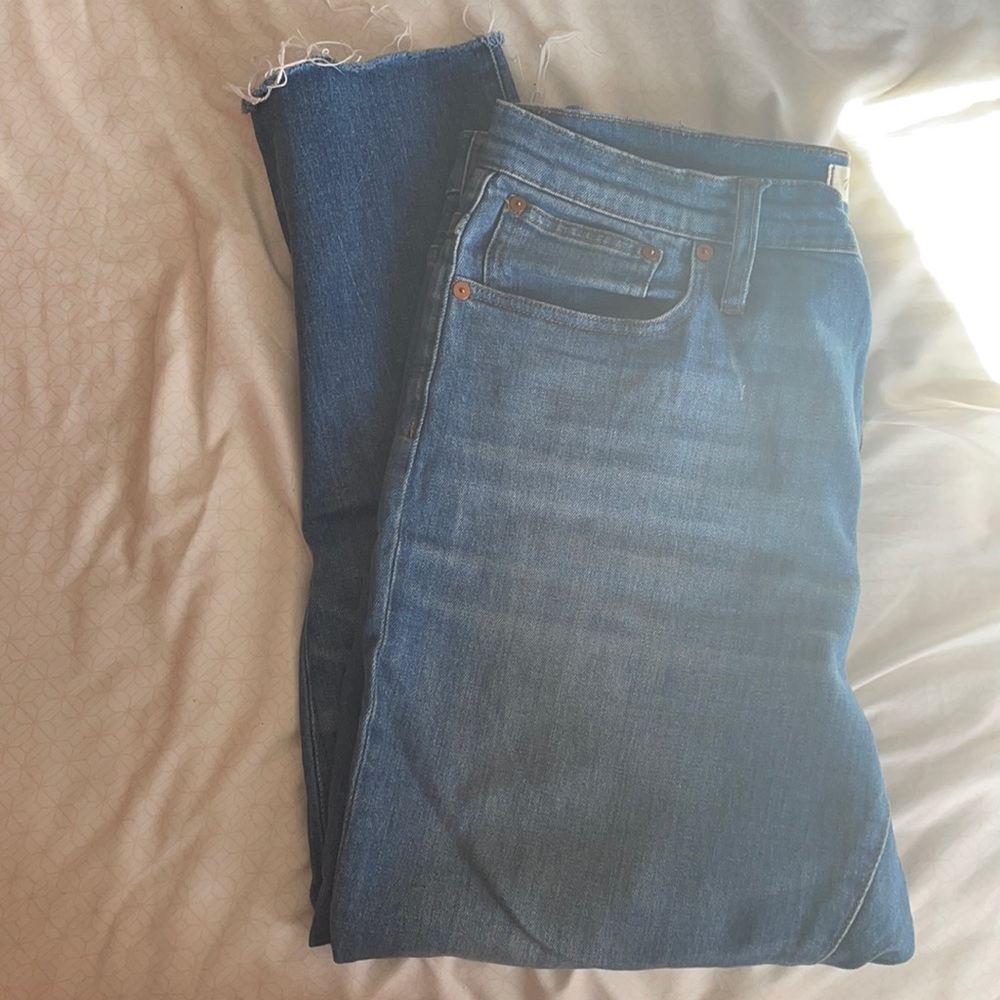 Madewell high rise slim crop boy jean size 30